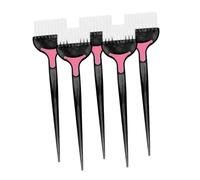 CIYODO 5 piezas Cepillos para Tinte de Cabello Cepillo Aplicador de Tinte para Tratamientos y Cuidado del Cabello Uso Profesional y Doméstico Negro
