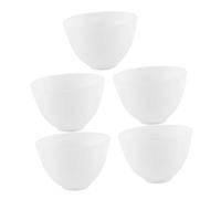 CIYODO 5 piezas Cuenco de Silicona para Mascarillas Faciales Medio Resistente Caídas Fácil de Limpiar Seguro y Práctico para Uso Casa Salón y Camping Color