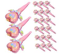 CIYODO 50 Globos de Aluminio Forma de Varita de Hada Rosa para Decoración de Fiestas y Fondo de Fotos, Diseño Delicado y Colores Brillantes