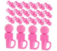 CIYODO 50 Piezas Micrófono Mini Rosa para Niñas de Karaoke Portátil para Decoración de Casa de Muñecas la Creatividad y Diversión Musical