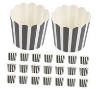 CIYODO 50 piezas Moldes para Magdalenas de Papel Resistente al Calor Forros para Horno Sin Olores Tazas Desechables para Cupcakes Muffins y Postres Aptos para Repostería Casera