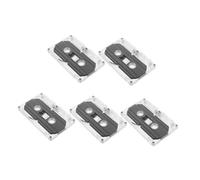 CIYODO 5piezas Cintas Vírgenes De Audio para Grabar Conferencias y Música con Estuches De Plástico Transparente Casetes De Casete para DIY