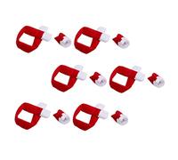 CIYODO 6 Juegos Adornos Navideños para Botella De Vino De Mini Bufandas y Gorros De Navidad para Botellas De Vino Decoración para para Fiesta De Navidad