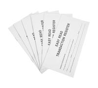 CIYODO 6 Libros de Registro de Cheques Blancos Cuaderno Financiero Personal para Control de Gastos Organizador Compacto y Portátil para Gestión de Chequera y Registro de Gastos