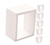 CIYODO 6 Piezas De Mini Armarios De Celosía Accesorios para Minimáquinas De Garras Minimuñecas Estanterías De Cocina Miniaturas Kits Modelos Contenedores Marcas Neveras