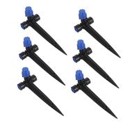 CIYODO 6 piezas Emisores de Riego por Goteo Automático para Jardín Control de Flujo de Agua con Salidas Sistema de Riego por Goteo Resistente para Cama de Flores y Césped Exterior