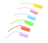 CIYODO 6 Piezas Fundas Protectoras para Botellas de Aceite Esencial de Silicona Antideslizante Cubierta para Rodillo Colores para Viaje y Uso Diario