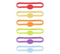 CIYODO 6 Piezas Marcadores para Copas de Cóctel, Anillos Marcadores de Bebidas de Silicona, Reutilizables, para Evitar Confusiones, para Catas de Vino y Fiestas de Cóctel