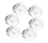 CIYODO 6 Piezas Topes de Puerta Transparentes de Silicona Anticolisión con Imán Montaje Suelo Sin Taladro Diseño Minimalista y Silencioso para y Oficina
