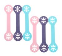 CIYODO 6 Pinzas Ajustables de Plástico para Baberos de Recién Nacido, Resistentes y Cómodas, Ideales para Viajes y Uso en Casa con Soporte Firme para Alimentación