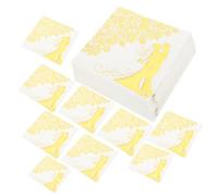 CIYODO 60 Hojas Servilletas Bronceadoras Dorado Servilleta De Boda Tejidos De Boda Decoración Servilleta Fiesta Servilletas Decorativas La Cena Papel