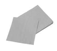 CIYODO 60 piezas Servilletas de Papel Decorativas Gris Plata Unidades para Cóctel Cumpleaños Bodas y Eventos Dobles Desechables y Elegantes para Fiestas y Recepciones