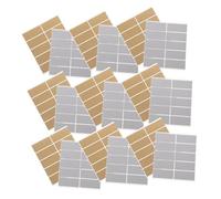 CIYODO 600 Piezas Etiquetas Autoadhesivas Rectangulares Doradas y Plateadas para Rascar DIY Pegatinas para Recompensas de Revelación de Género Lotería y Mensajes Secretos