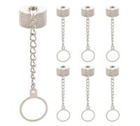 CIYODO 7 Piezas de Tapa Antipolvo Metálica con Cadena para Conector N Hembra y So239, Protección contra Polvo y Agua para Comunicaciones al Aire Libre