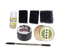CIYODO 7 Piezas Maquillaje Halloween Cera para Especiales con Espátula Gel de Falsa y Esponjas para Cicatrices para y Fiestas de Disfraces