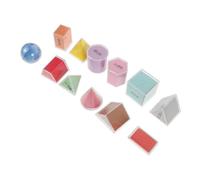 CIYODO 8 Piezas Conjunto Geométricos Transparentes para Herramientas Interactivas de Medición de Volumen y Superficies Clase Sólidos Geométricos para Aprendizaje Matemático