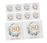 CIYODO 80 Piezas servilleta papierservietten Serviettes en eucalipto decoraciones de fiesta de cumpleaños Serviette de Table Jetable decoraciones de cumpleaños papel