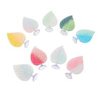 CIYODO 9 Piezas Betta Fish Leaves Pad Artificial Aquatic Plants Realistic Aquarium Leaf Hammock Resting Spot Breeding Spawning Hiding Area For Aquatic Pets