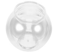 CIYODO Acuario Plástico Redondo Resistente Caídas Transparente Pequeño Tanque para Cría de Peces para Escritorio y Oficina Decoración Moderna y Duradera