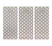 CIYODO Afilador de Cuchillos Manual de Diamante 3 Piezas Diseño Antideslizante y Resistente para Cocina, Piedras de Afilar,
