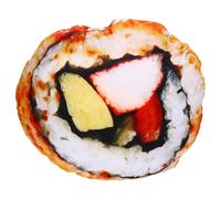 CIYODO Almohada de Sushi Rellena de Algodón, Cojín Grande 46x46 Cm en Forma de Rollo Japonés, Almohada para Sofá y Cama, Peluche Decorativo y Suave para Niñas y Hogar