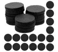 CIYODO Almohadillas de Recambio para Difusor de Aceites Esenciales 100 Piezas de Algodón Negro Redondas para Aromaterapia y Collares Medallón Absorción Alta para Purificar Aire Hogar