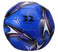 CIYODO Balón de Fútbol para Tamaño 5, Material PVC Resistente, Diseño Cosido a Máquina, Color Azul Tornado, Balón de Entrenamiento para Escuela, Competición y Juego al Aire Libre