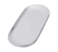 CIYODO Bandeja De Joyería Europea Bandeja De Acero Inoxidable Para Guardar Joyas Estilo Nórdico Organizador De Metal Hogar Pequeña Plateada