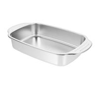 CIYODO Bandeja Rectangular de Acero Inoxidable para Asar Pescado y Mariscos Resistente para Cocina de Inducción para Barbacoa y Servir Aperitivos Diseño Moderno y Duradero