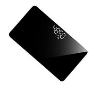 CIYODO Báscula Digital Portátil Espejo para Pesar el Cuerpo, Mini Báscula Electrónica Recargable, Diseño Compacto y Superficie de Vidrio Templado para Uso en Hogar