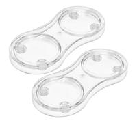 CIYODO Base Acrílica Transparente para Molinillo de Pimienta y Sal Soporte Doble Ranura de 52 CM Bandeja para Molinillos de Especias Organizador Compacto para Encimera de Cocina y