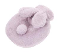 CIYODO Bolsa de Agua Caliente Portátil con Funda de Peluche Desmontable Bolsa de Inyección de Agua para Aliviar Menstrual Calentador Corporal para Invierno al Aire y Hogar Color Púrpura