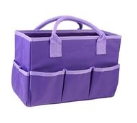 CIYODO Bolsa de Almacenamiento Multifuncional Práctica para Jardín y Cosméticos Bolso Ligero con Compartimentos para Herramientas de Poda y Objetos Púrpura para Uso Diario y