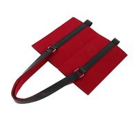 CIYODO Bolsa Porta Botellas de de Fieltro Grueso Doble Compartimento para Dos Botellas Bolsa Tote Resistente para Transporte y Color Rojo Diseño Seguro y Reutilizable