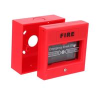 CIYODO Botón de Alarma Restablecible Manual para Sistemas Tradicionales Activación Segura Integración con Llave para Emergencia y Puerta Botón Pánico Rojo
