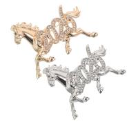 CIYODO Broche de Caballo del Zodíaco Chino para Mujer, Aleación de Zinc, Diseño Artístico Único, Adecuado para Looks Casuales y Regalos en Año Chino