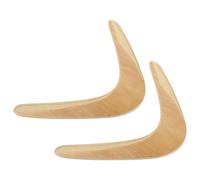 CIYODO Bumerán de Madera 2 Piezas Grande para Exteriores Disco Volador Divertido para Juguete Interesante para Césped y Aire Libre