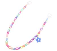 CIYODO Cadena para Mascarilla Infantil de Acrílico Diseño Colorido de Flores, Cómoda y Versátil para Evitar Pérdidas en Viajes y Lugares Públicos