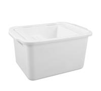 CIYODO Caja Colgante para Limpiar Borradores de Pizarra Blanca Recipiente Rectangular Sistema de Drenaje Accesorio para Limpieza Eficaz de Tiza Aulas y Oficinas Color Blanco