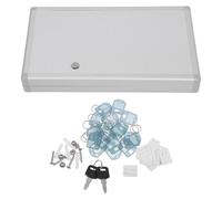 CIYODO Caja de Llaves Metálica de Pared Resistente con Cerradura Organizador Antirrobo para Llaves Almacenamiento Seguro para Oficinas Hoteles y Almacenes Soporte de Gestión