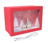 CIYODO Caja de Obsequio de Papel Roja para Navidad Mediana Rectangular Caja de Embalaje para Dulces y Decoraciones Adecuado para Festivales y Regalos Familiares Amigos y Empresa