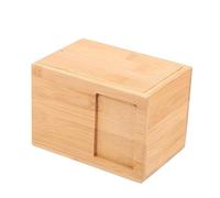 CIYODO Caja De Urna Conmemorativa para Mascotas Contenedor De Cenizas De Bambú Soporte Cinerario Urna Pequeña para Perros y Gatos Caja Cineraria para Mascotas De Hueso