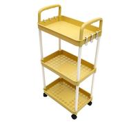 CIYODO Carrito de Almacenamiento Multiusos con Ruedas y Estantería Rodante Pequeña para Cocina Baño y Dormitorio Organizador Compacto y Móvil con Ganchos Incluidos