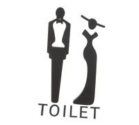 CIYODO Cartel de Puerta Autoadhesivo para Hombres y Mujeres Decoración de Aseos Diseño Moderno y para Hogar y Negocios