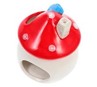 CIYODO Casa De Hámster Cerámica Refrescante De Forma De Seta Tamaño Mediano para Esconder y Dormir, Refugio Cómodo para Hámsters, Ratas y Erizos Hogar