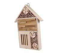 CIYODO Casa Madera para Jardín Hotel para Abejas Decorativo Accesorio Natural para Exteriores