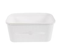 CIYODO Cesta de Almacenamiento Colgante para Pañales de Cuna en PP Blanco, Organizador Portátil y Versátil para Artículos de Ñiño en Habitación o Sala