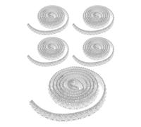 CIYODO Cinta 5 Rollos Flexibles de Gemas de Imitación y Perlas Autoadhesiva de 3mm para Decoración del Hogar y Manualidades DIY