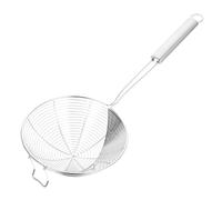 CIYODO Colador y Cuchara Ranurada de Acero Inoxidable Resistente al Calor con Mango Ergonómico para Escurrir Pasta Fideos y Alimentos Fritos Cocina