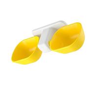 CIYODO Comedero Doble para Gatos Comedero de Pared Anti Cuenco de Plástico Resistente para Mascotas Bebedero Pared para Gatos y Perros